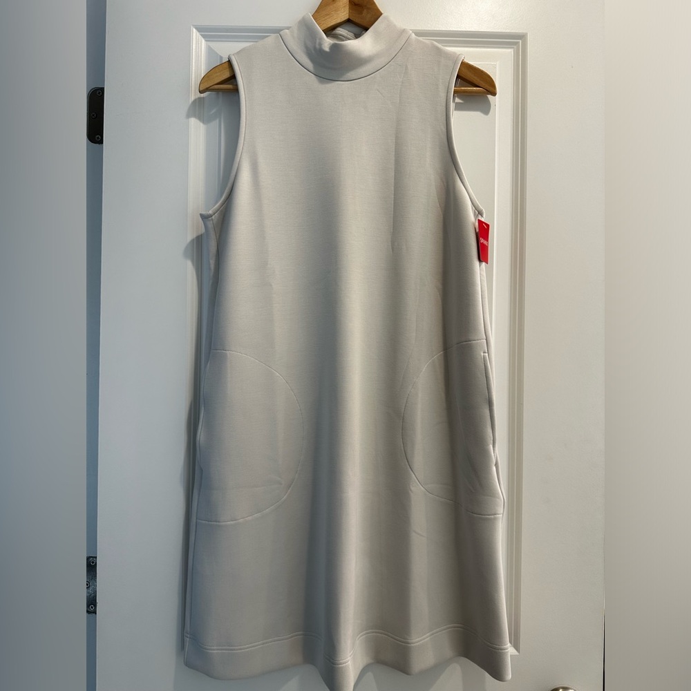 White Spanx Air Essentials Mock Neck Dress size M